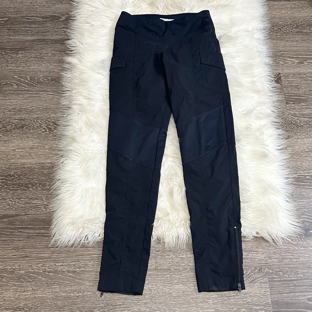 Anatomie Andrea Contrast Panel Legging‎ Pants Womens Size XS Black Cargo
